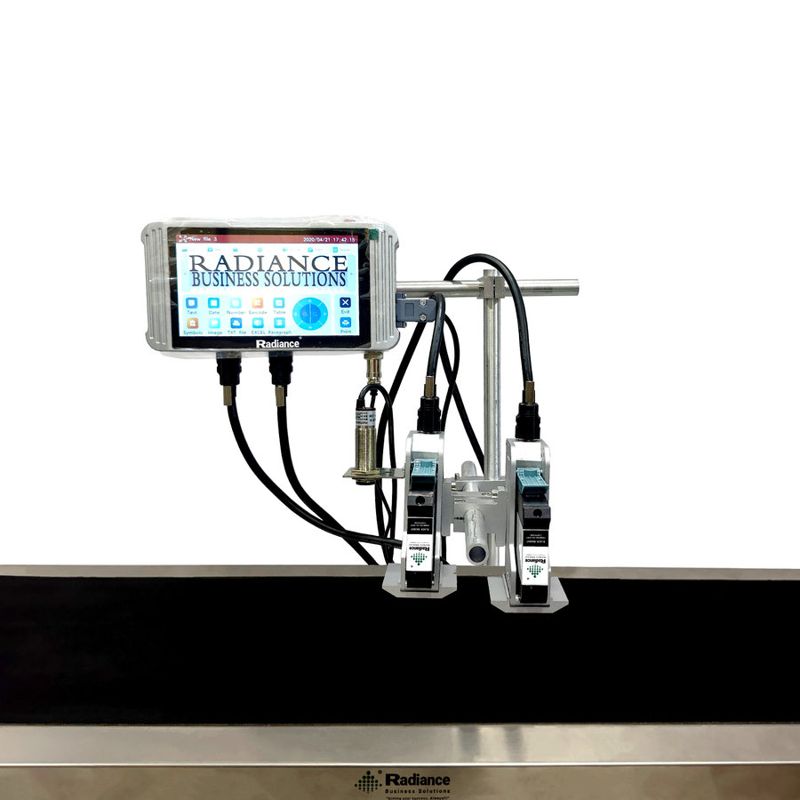 Radiance 7 inch Online TIJ 12.7mm Printer with Double Head (Without Conveyor)