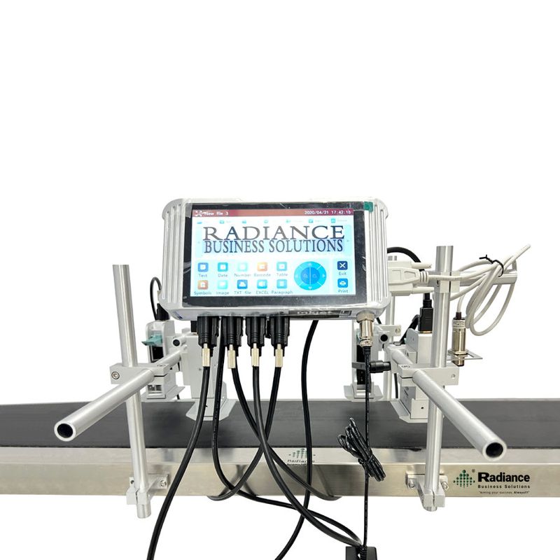 Radiance 7 Inch Online TIJ 12.7mm Printer with Four head (Without Conveyor)